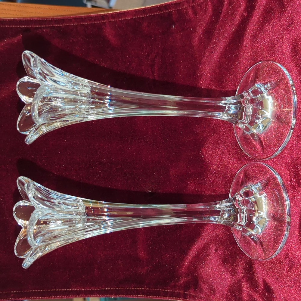 J.G. Durand crystal candlesticks
